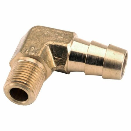 ANDERSON METALS 5/16 in. Hose Barb in. X 1/4 in. D MIP Brass 90 Degree Elbow 57020-0504AH